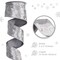 Silver Crushed Velvet Ribbon Wired 2.5" x 10 Yards Silver Christmas Wired Edge Ribbon Silver Christmas Decorations Silver Ribbon for Gift Wrapping Wreath Tree Topper Bow Making Crafts